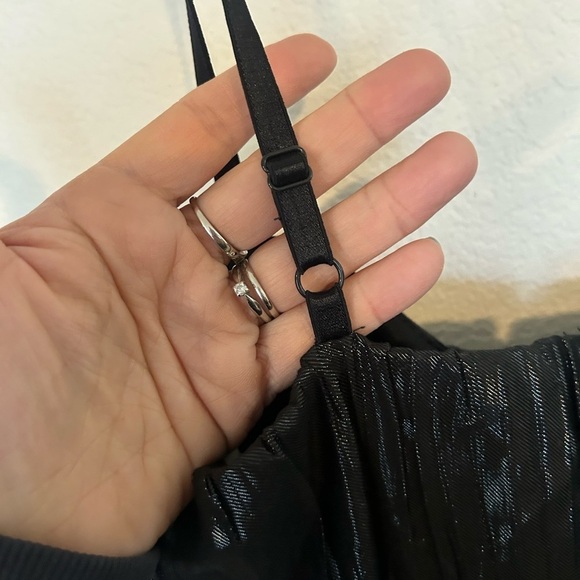 City Triangles Size 9 Sexy black babydoll dress shiny Y2k gothic - Picture 8 of 12